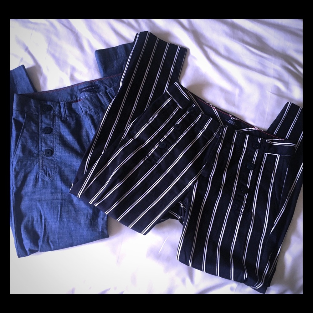 SOLD!! EUC Bundle!!Tommy Hilfiger cropped trousers Size 0